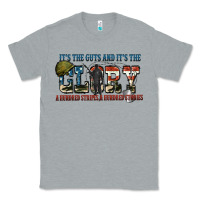 Heather Grey It's the guts and it's the glory a hundred stripes Classic Tee - FaDigitalArtStudio