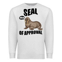 Oatmeal Heather Seal nice Of Approval Premium Sweatshirt - Bettercallsaul