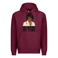 Burgundy maxine reclaiming my time funny political quote t shirt Premium Hoodie - baoMotion