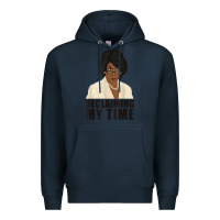 Navy maxine reclaiming my time funny political quote t shirt Premium Hoodie - baoMotion