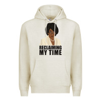 Oatmeal Heather maxine reclaiming my time funny political quote t shirt Premium Hoodie - baoMotion
