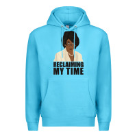 Ocean Blue maxine reclaiming my time funny political quote t shirt Premium Hoodie - baoMotion