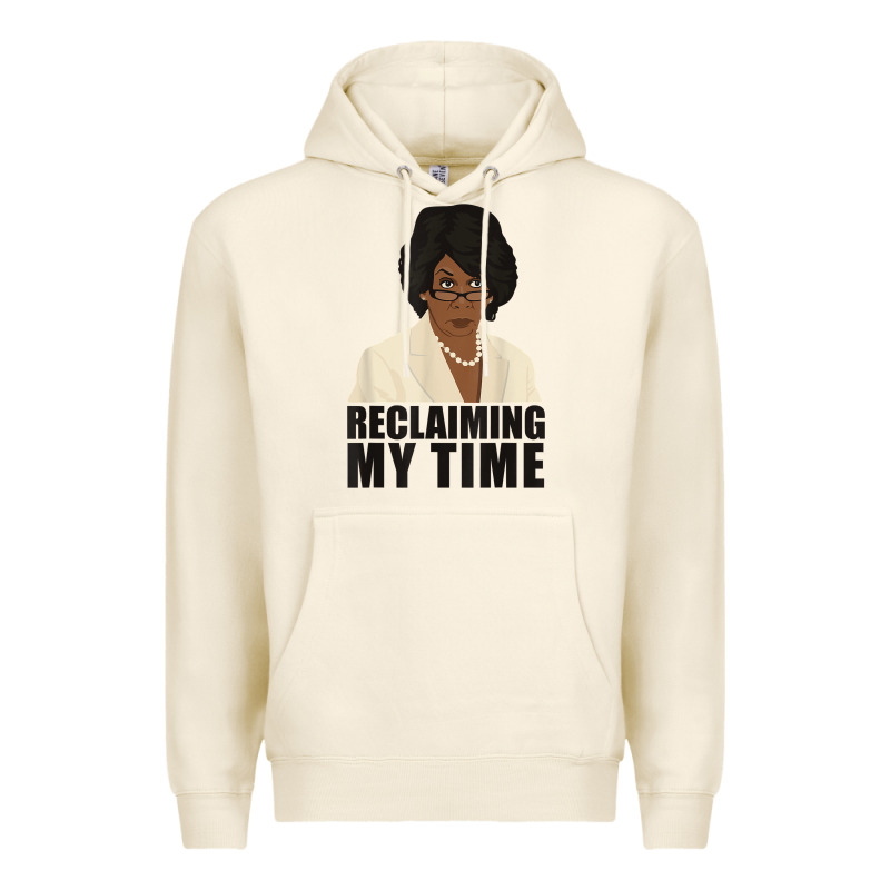 Maxine Reclaiming My Time Funny Political Quote T Shirt Premium Hoodie by baoMotion | Teevron