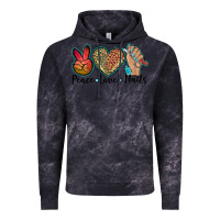 Cloud Black peace love nails Vintage Hoodie - BarkalooDesign