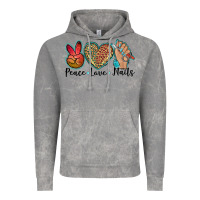 Peace Love Nails Vintage Hoodie | Teevron