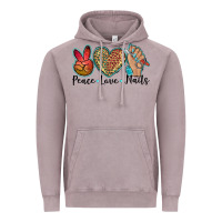 Vintage Zinc peace love nails Vintage Hoodie - BarkalooDesign