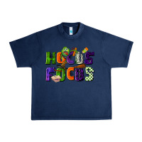 Navy Hocus Focus Teacher Halloween Urban Heavy Tee - LillyAllenDesigns