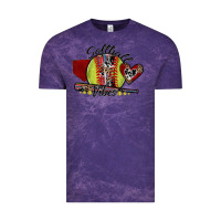 Cloud Purple softball vibes Vintage Tee - SublimationCraftShop