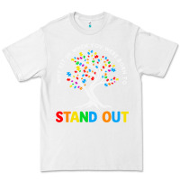 White Why Fit In Autism Awareness Premium Tee - CowhideDigitalArt