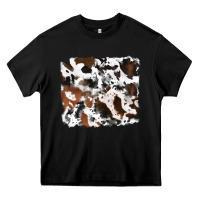 Black cowhide background Heavy Core Tee - RanaPortraitStore