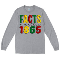 Heather Grey facts matter 1865 Long Sleeve Tee - Artiststas