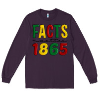 Plum facts matter 1865 Long Sleeve Tee - Artiststas