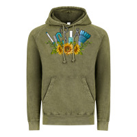 Nail Tools With Sunflower Vintage Hoodie | Teevron