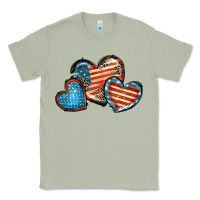 Matcha American flag hearts 4th of july Classic Tee - FaDigitalArtStudio