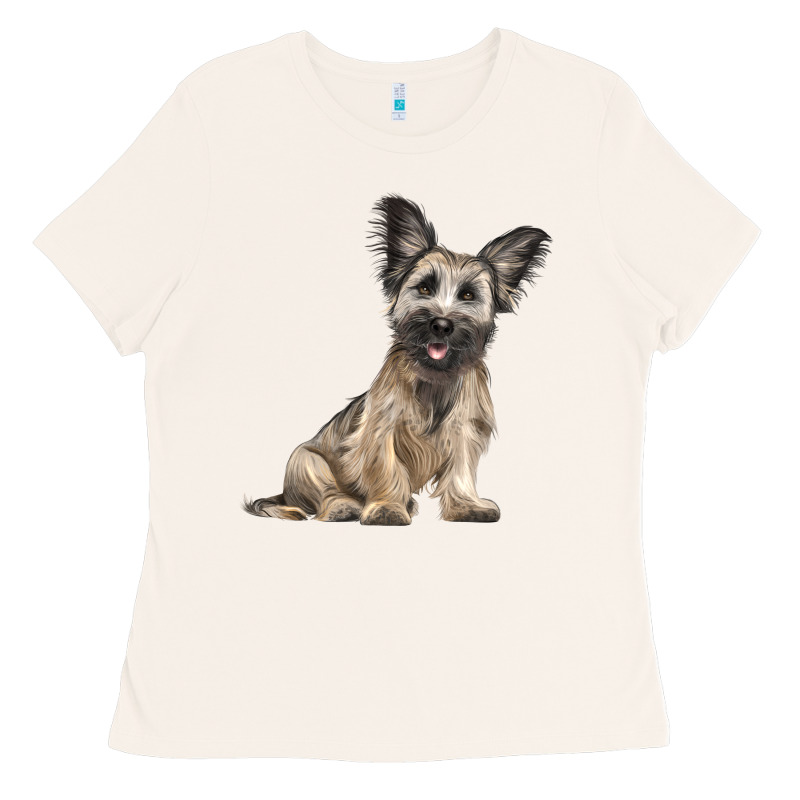 Skye Terrier Dog Illustrations Ladies Tee by LillyAllenDesigns | Teevron