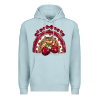 Blue Mist cherry rainbow Premium Hoodie - BarkalooDesign