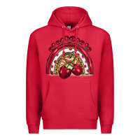 Cardinal cherry rainbow Premium Hoodie - BarkalooDesign