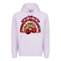 Lilac cherry rainbow Premium Hoodie - BarkalooDesign