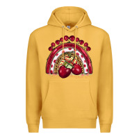 Mustard cherry rainbow Premium Hoodie - BarkalooDesign