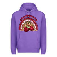 Purple cherry rainbow Premium Hoodie - BarkalooDesign