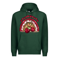Sports Green cherry rainbow Premium Hoodie - BarkalooDesign