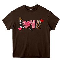 Chocolate Brown love valentine's day Heavy Core Tee - FaDigitalArtStudio