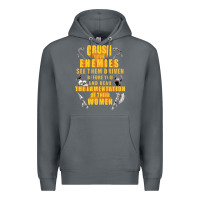 Rock crushs your enemies merch Premium Hoodie - baoMotion