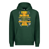 Sports Green crushs your enemies merch Premium Hoodie - baoMotion