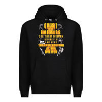 Black crushs your enemies merch Premium Hoodie - baoMotion