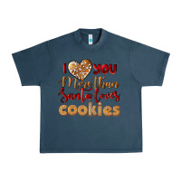Midnight Navy i love you more than santa loves cookies Urban Heavy Tee - LillyAllenDesigns