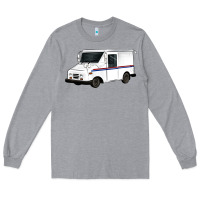 Heather Grey mail truck Long Sleeve Tee - Artiststas