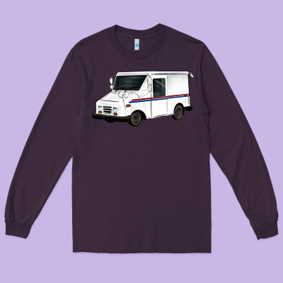 Mail Truck Long Sleeve Tee Designed By Artiststas