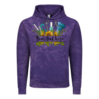Cloud Purple customize nail tools with sunflower preview Vintage Hoodie - BarkalooDesign