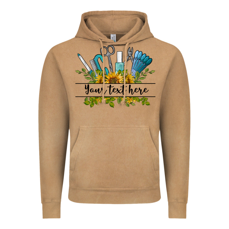 Customize Nail Tools With Sunflower Preview Vintage Hoodie by BarkalooDesign | Teevron