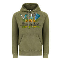 Vintage Olive customize nail tools with sunflower preview Vintage Hoodie - BarkalooDesign