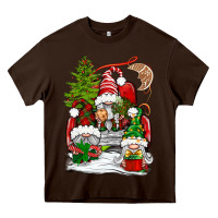 Chocolate Brown christmas gnome truck Heavy Core Tee - BundleAndBundleShop