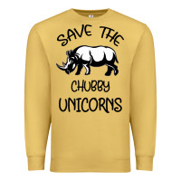 Antique Gold save the chubby unıcorns Premium Sweatshirt - Bettercallsaul