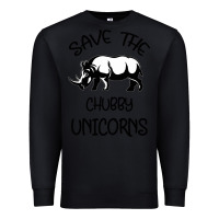 Black save the chubby unıcorns Premium Sweatshirt - Bettercallsaul