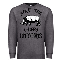 Charcoal Heather save the chubby unıcorns Premium Sweatshirt - Bettercallsaul