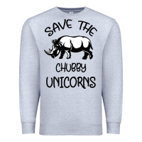 Heather Grey save the chubby unıcorns Premium Sweatshirt - Bettercallsaul