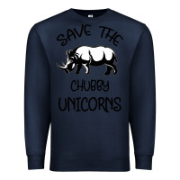 Navy save the chubby unıcorns Premium Sweatshirt - Bettercallsaul