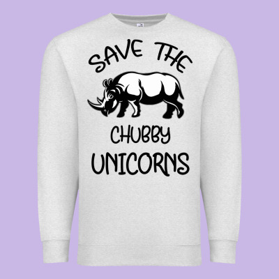 Save The Chubby Unıcorns Premium Sweatshirt Designed By Bettercallsaul
