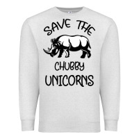 Oatmeal Heather save the chubby unıcorns Premium Sweatshirt - Bettercallsaul