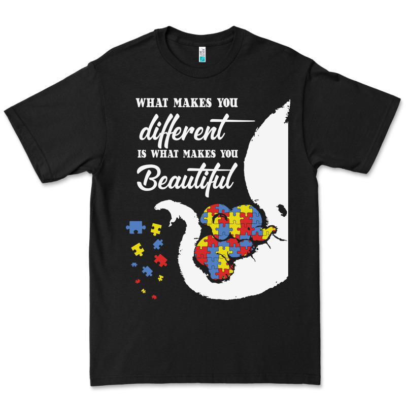Autism Different Makes You Beautiful Premium Tee by CowhideDigitalArt | Teevron