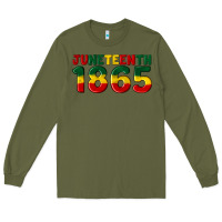 Army Green juneteenth 1865 Long Sleeve Tee - Artiststas