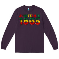 Plum juneteenth 1865 Long Sleeve Tee - Artiststas