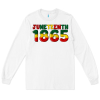 White juneteenth 1865 Long Sleeve Tee - Artiststas