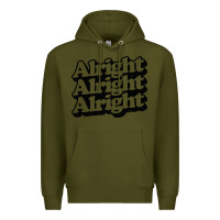 Army Green alright alright alright Premium Hoodie - baoMotion