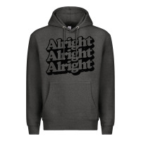 Charcoal Heather alright alright alright Premium Hoodie - baoMotion