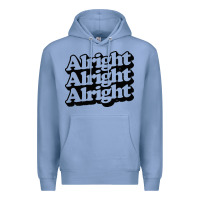 Colony Blue alright alright alright Premium Hoodie - baoMotion